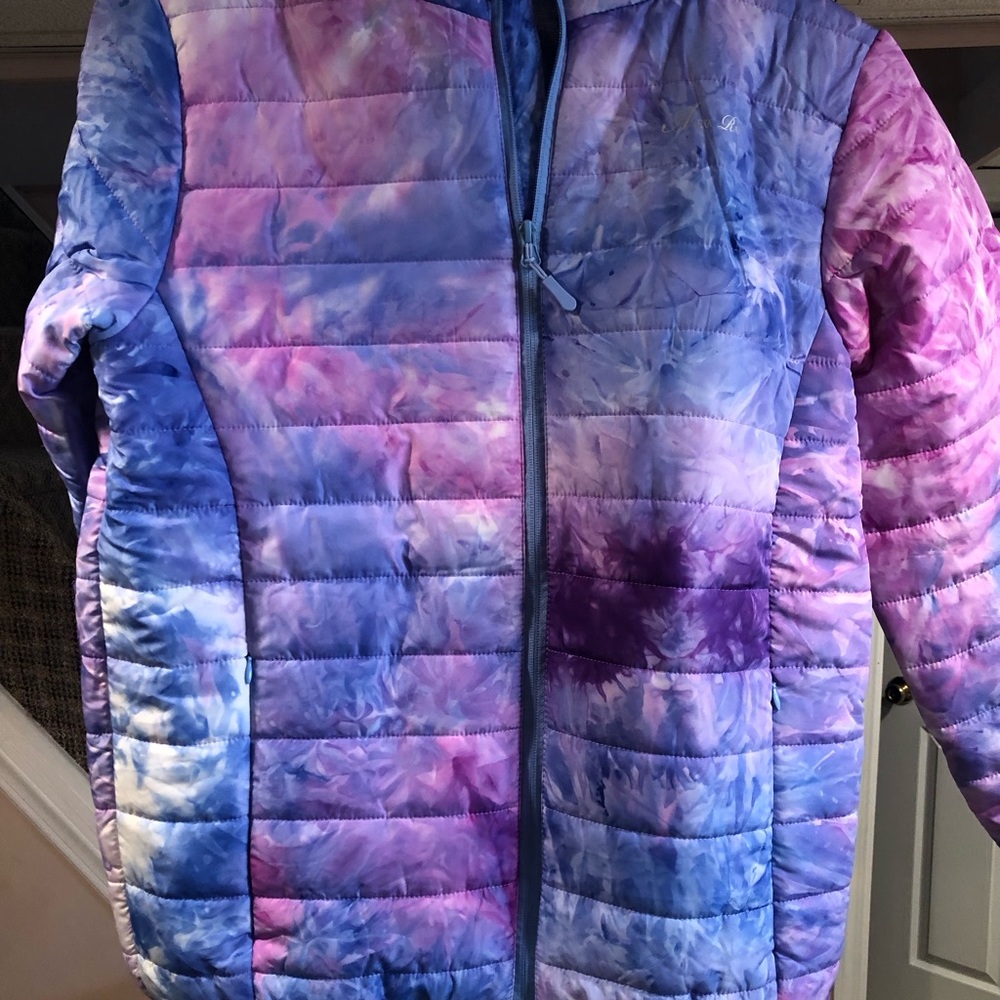 Alexa Rae Blue/Purple Tie-Dye Puffer Jacket